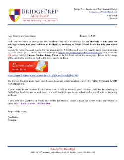 Student Intent Form